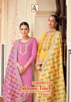 Alok Suit Lakhnavi Touch Vol 5