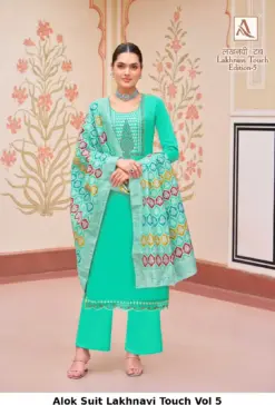 Alok Suit Lakhnavi Touch Vol 5