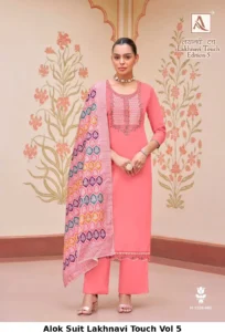 Alok Suit Lakhnavi Touch Vol 5