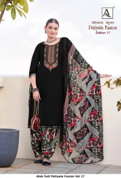 Alok Suit Patiyala Fusion Vol 17