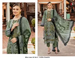 Bliss Lawn 24 Vol 2 - Chiffon Dupatta