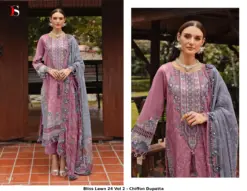 Bliss Lawn 24 Vol 2 - Chiffon Dupatta