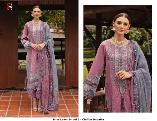 Bliss Lawn 24 Vol 2 - Chiffon Dupatta