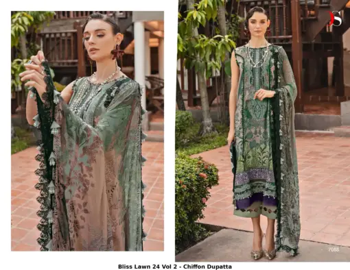 Bliss Lawn 24 Vol 2 - Chiffon Dupatta