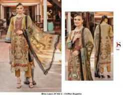 Bliss Lawn 24 Vol 2 - Chiffon Dupatta