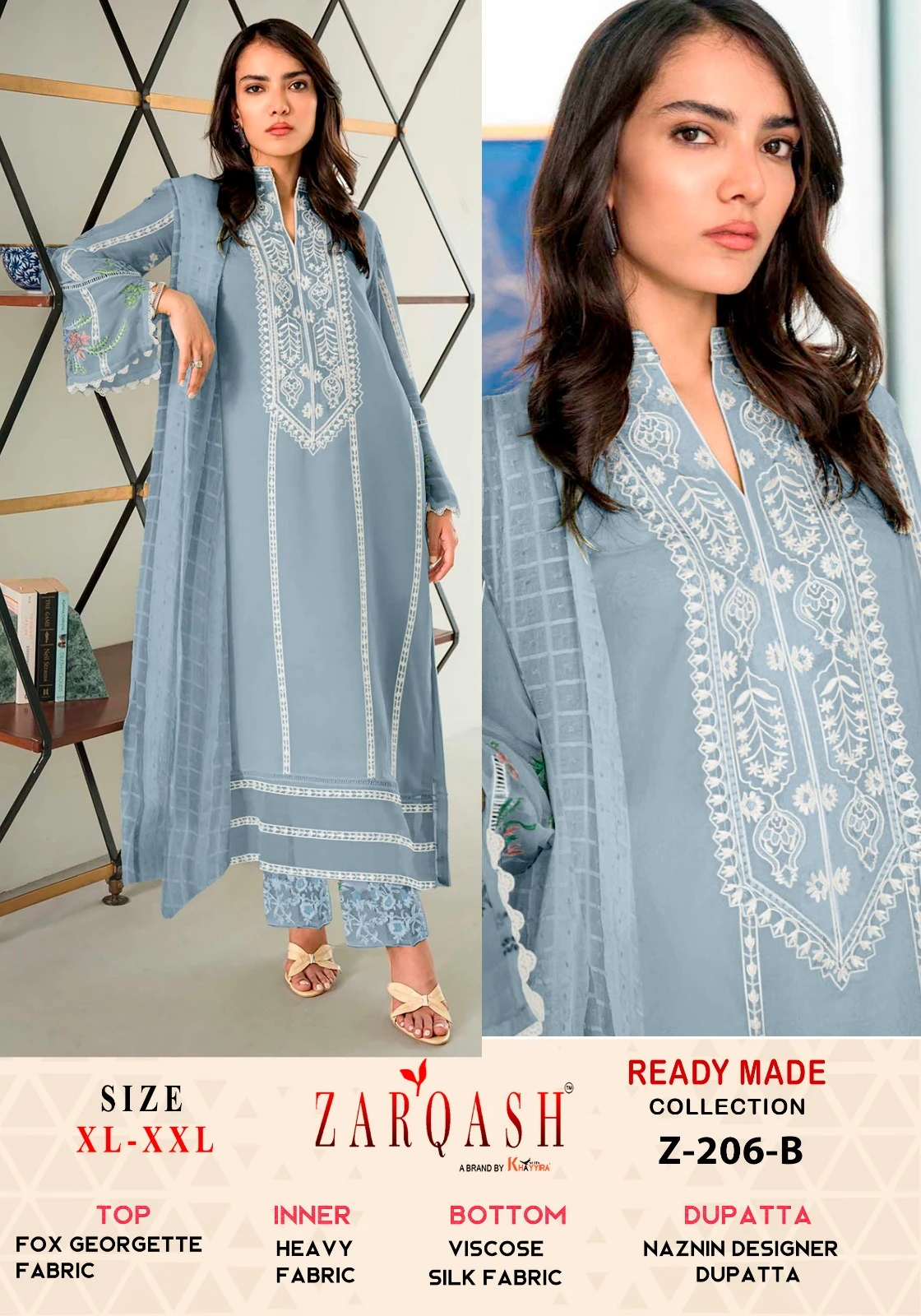 Zarqash Readymade Collection Z 206