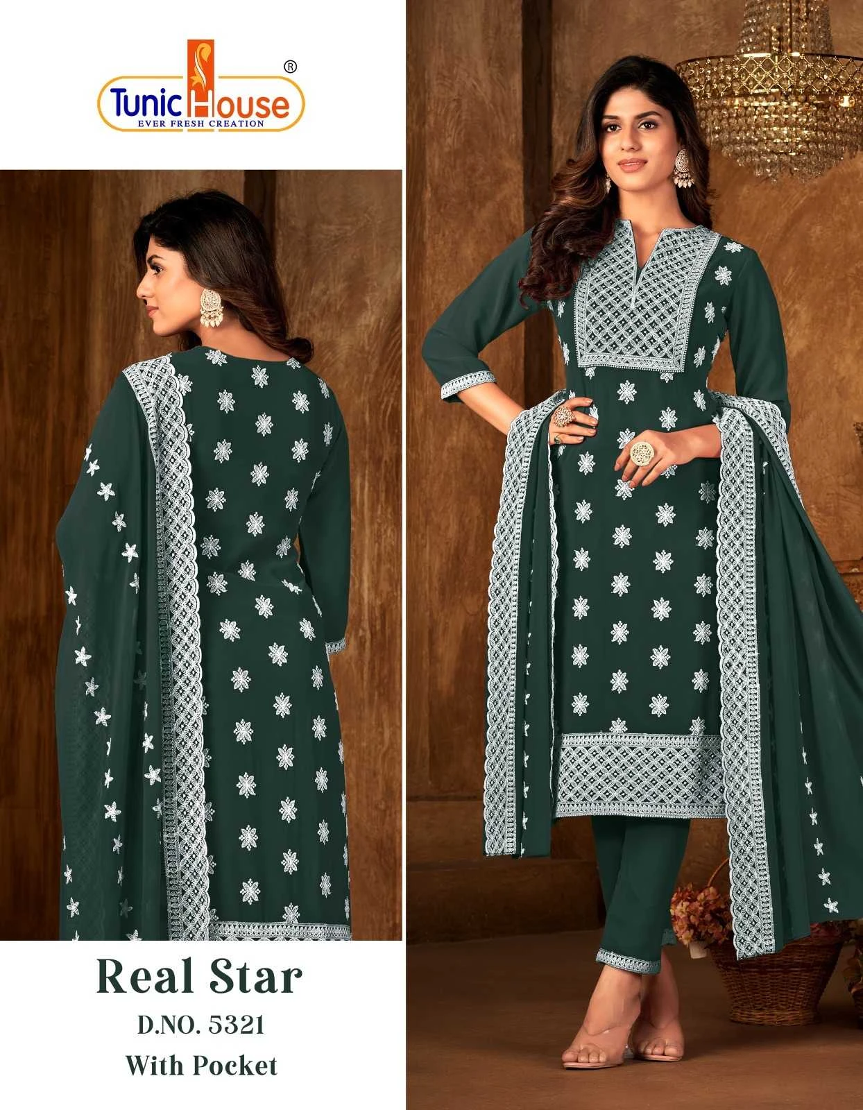 Tunic Real Star Chikankari Collection