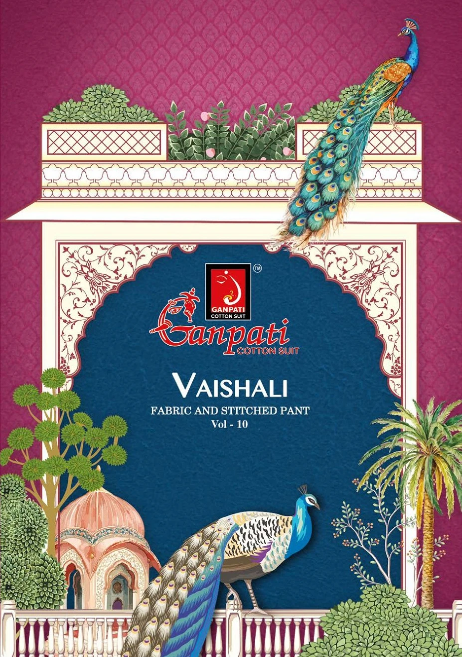 Ganpati Vaishali Pant Vol 10 Cotton Stitched Suits wholesale
