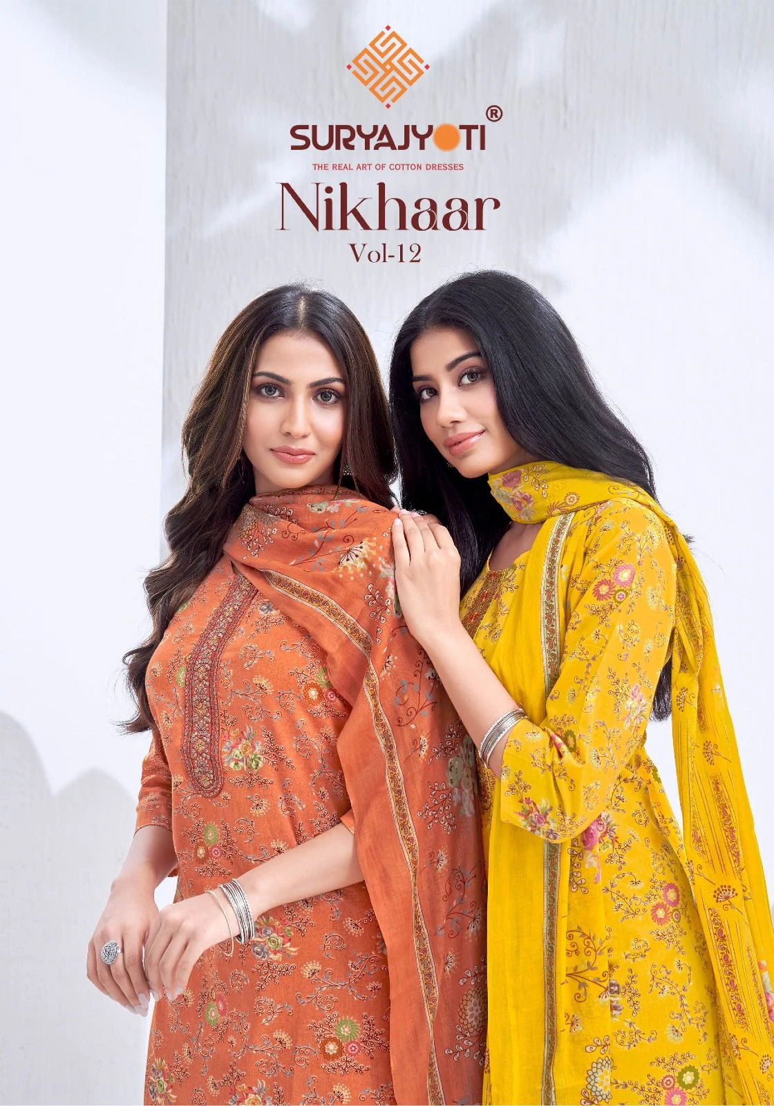 Suryajyoti Nikhaar Vol 12 Cotton Stitched Suits Wholesale Surat