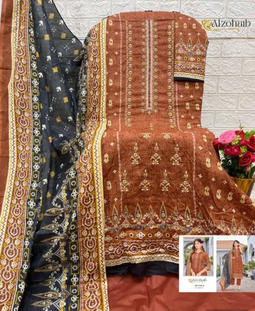 Alzohaib Lamhay Vol 1 - Chiffon Dupatta - Image 3