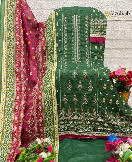Alzohaib Lamhay Vol 1 - Chiffon Dupatta - Image 5
