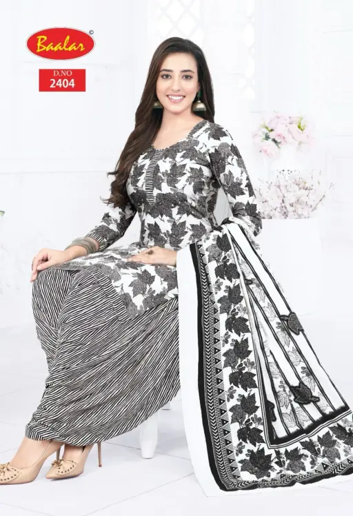 Baalar Black & White Patiyala - Image 2