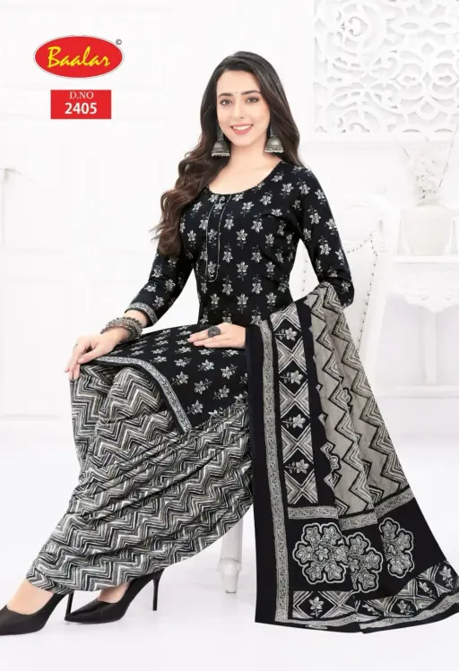 Baalar Black & White Patiyala - Image 3