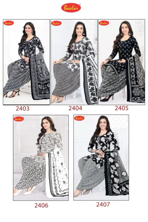 Baalar Black & White Patiyala - Image 6