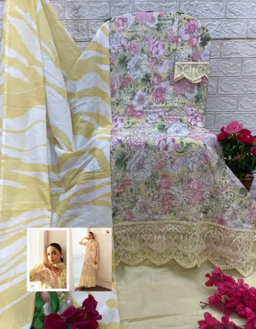 Deepsy Chikankari 25 - Chiffon Dupatta - Image 2