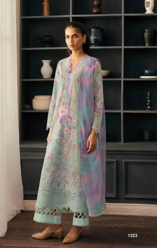 Deepsy Chikankari 25 - Chiffon Dupatta - Image 3