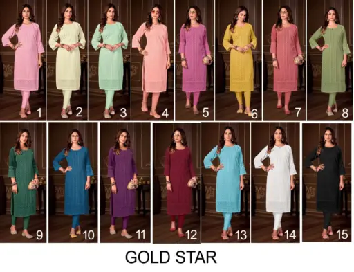 Gold Star Chikankari Chikankari Collection - Image 9
