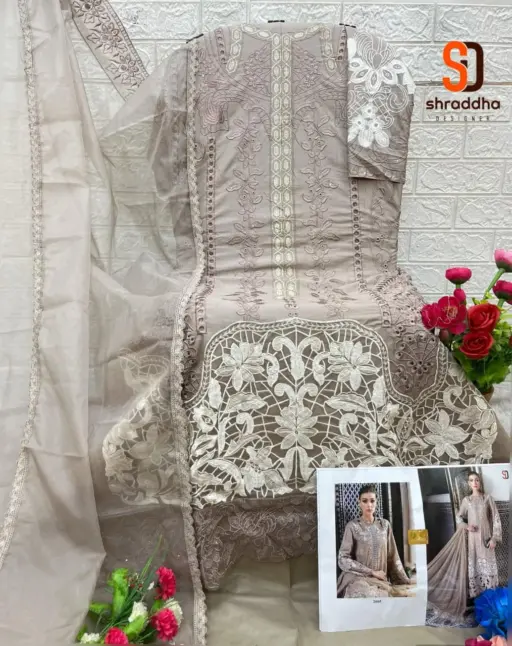 Shraddha Designer Maria B Lawn Vol-2 - Image 3