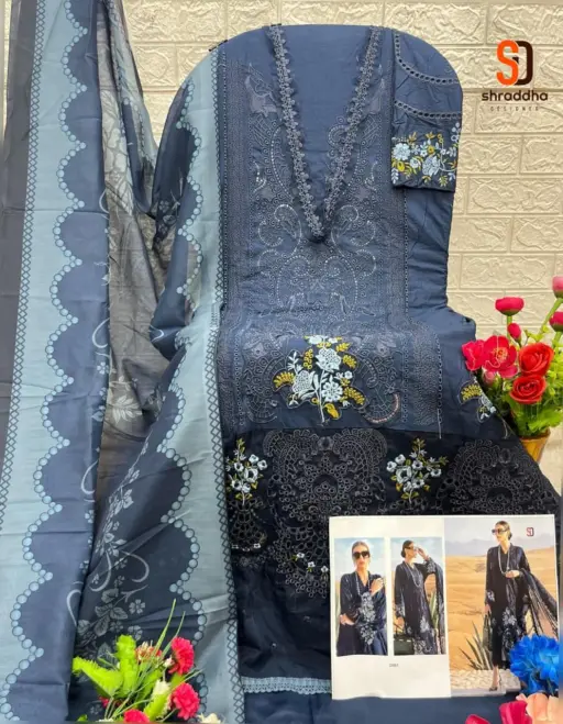 Shraddha Designer Maria B Lawn Vol-2 - Image 6