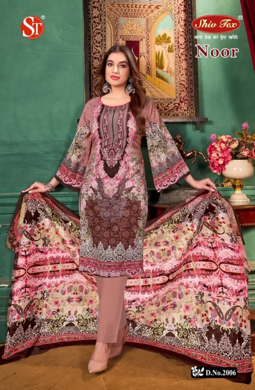 St Noor Vol 2 Karachi Dress material - Image 7