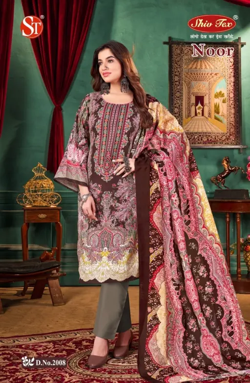 St Noor Vol 2 Karachi Dress material - Image 9