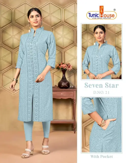 Tunic 7 Star Chikankari Collection - Image 20