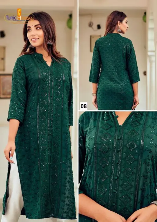 Tunic 7 Star Chikankari Collection - Image 3