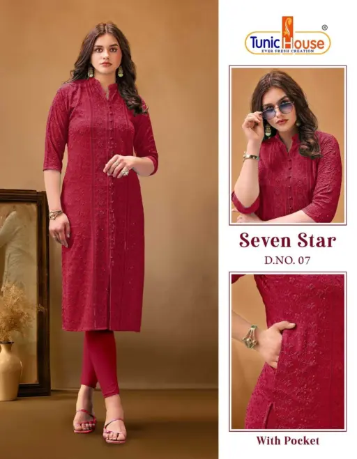 Tunic 7 Star Chikankari Collection - Image 4