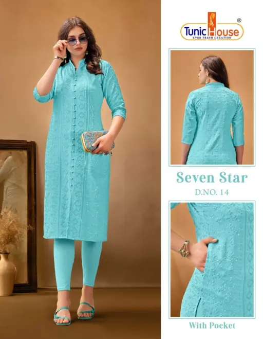 Tunic 7 Star Chikankari Collection - Image 7