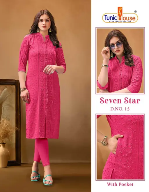 Tunic 7 Star Chikankari Collection - Image 8