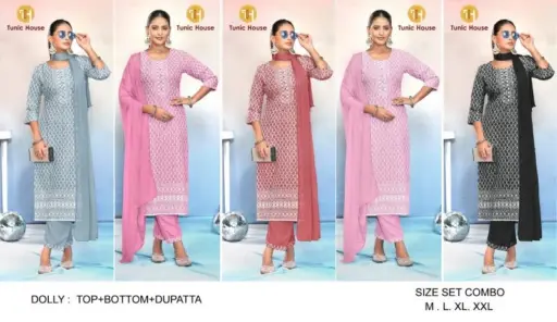 Tunic Dolly Chikankari Collection - Image 6