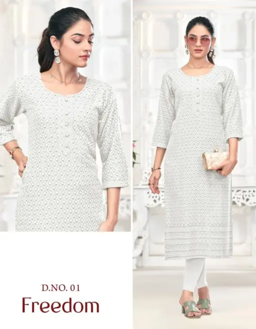 Tunic Freedom Chikankari Collection - Image 2