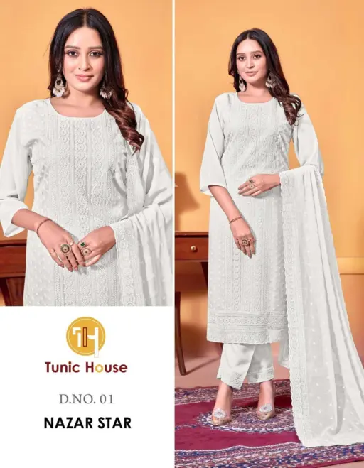 Tunic Nazar Star Chikankari Collection - Image 2