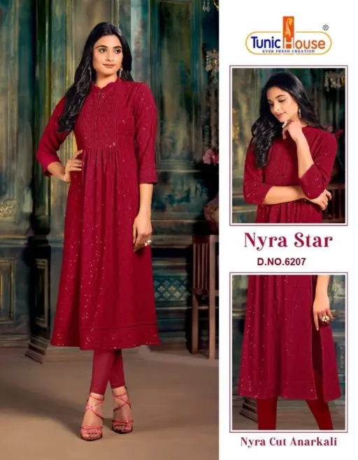 Tunic Nyra Star Chikankari Collection - Image 3