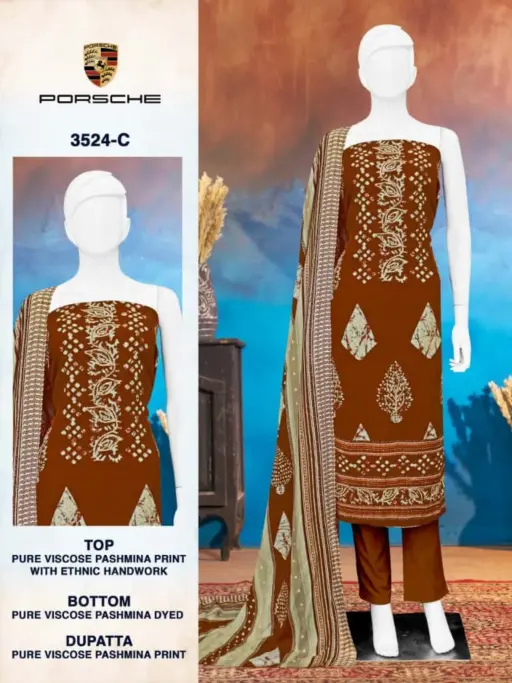 Bipson Premium Pashmina Collection Porsche 3524 - Image 3