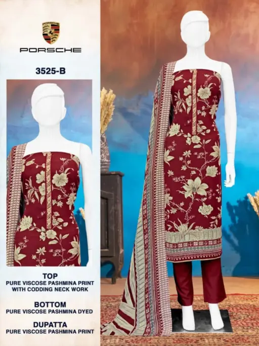 Bipson Premium Pashmina Collection Porsche 3525 - Image 2