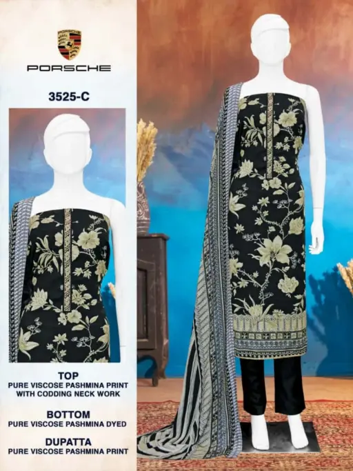 Bipson Premium Pashmina Collection Porsche 3525 - Image 3