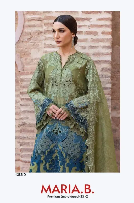Deepsy Hit Design Of Maria B Premium Embroidered 25 2 D 1286 - Cotton Dupatta