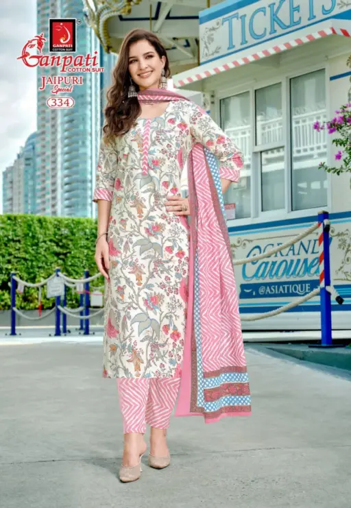 Ganpati Jaipuri Vol 16 - Stitched - Image 10