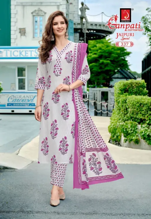 Ganpati Jaipuri Vol 16 - Stitched - Image 12