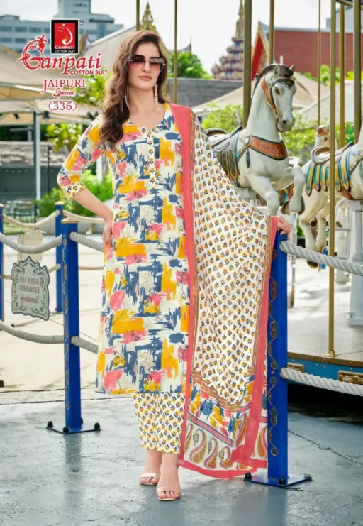 Ganpati Jaipuri Vol 16 - Stitched - Image 15