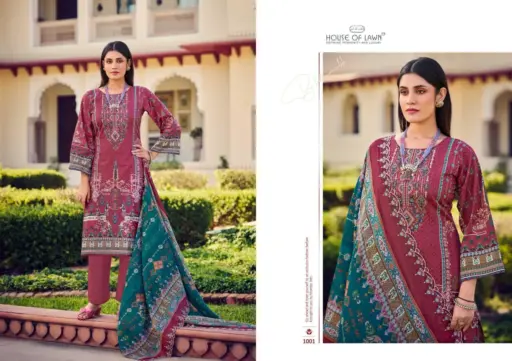 House Of Lawn Bin Saeed 3 Top Dup Work - Image 4
