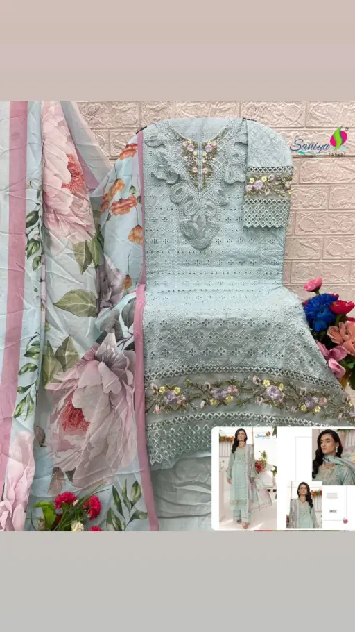 Saniya Adan Libas Chikankari Vol-34 - Image 8