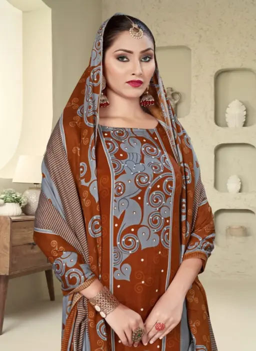 SAT Pashmina Shwal Suit Vol 15 - Image 7