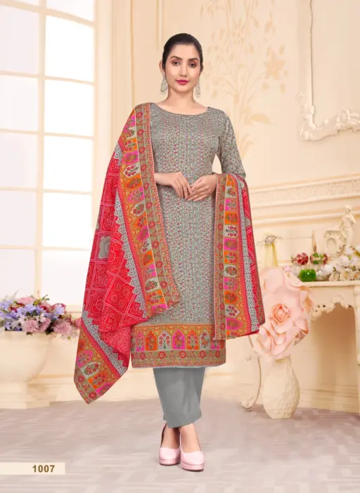 SAT Pashmina Shwal Suit Vol 18 - Image 14