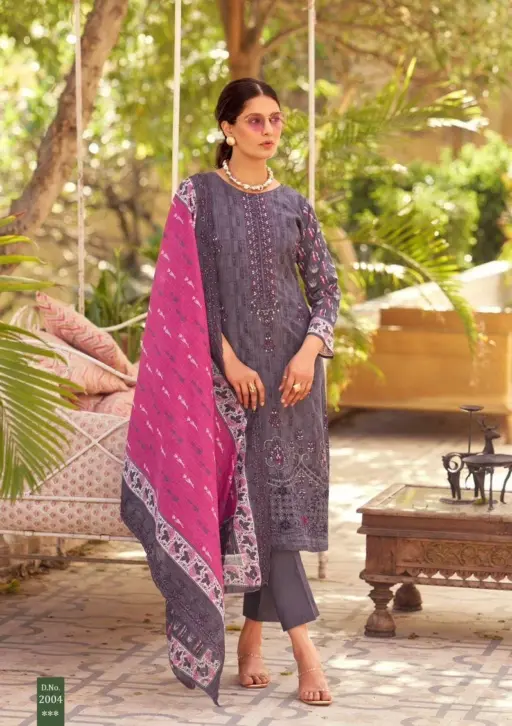Shree Fabs Bin Saeed Lawn Collection Vol-20 - Image 4