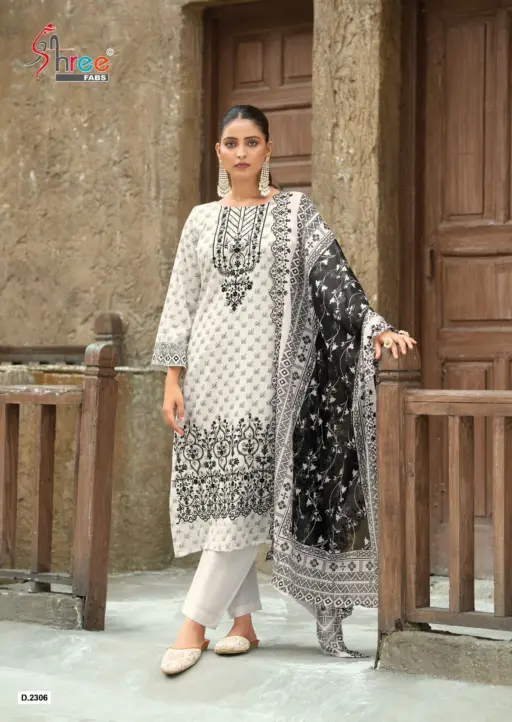 Shree Fabs Bin Saeed Lawn Collection Vol 23 - Image 3