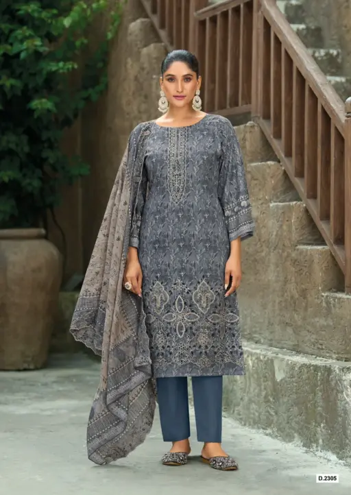Shree Fabs Bin Saeed Lawn Collection Vol 23 - Image 4