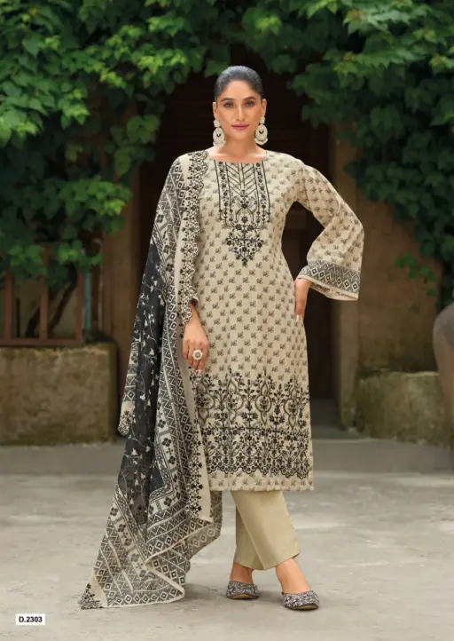 Shree Fabs Bin Saeed Lawn Collection Vol 23 - Image 6