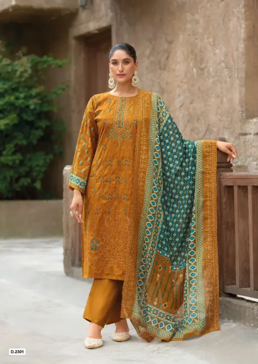 Shree Fabs Bin Saeed Lawn Collection Vol 23 - Image 7